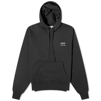Худи Ami Paris Logo Hoodie, черный