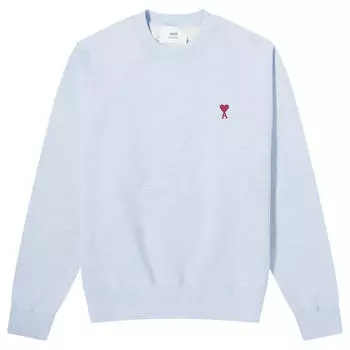 Худи Ami Paris Small A Heart Popover Sweatshirt, цвет Heather Cashmere Blue