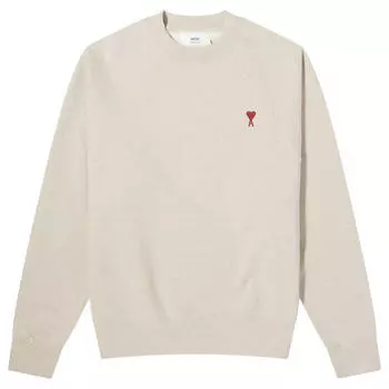 Худи Ami Paris Small A Heart Popover Sweatshirt, цвет Heather Light Beige