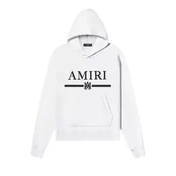 Худи Amiri Bar Embroidery Hoodie White, белый