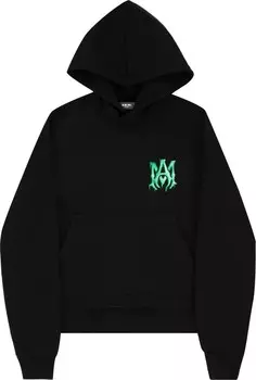 Худи Amiri Watercolor MA Hoodie 'Black/Green', черный