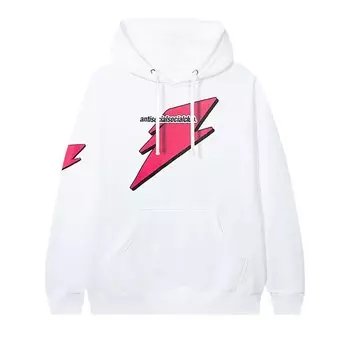 Худи Anti Social Social Club Careless Hoodie 'White/Pink', белый