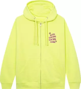 Худи Anti Social Social Club Coral Crush Zip Hoodie 'Yellow', желтый