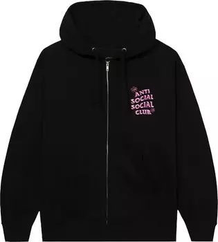 Худи Anti Social Social Club Coral Crush Zip Up Hoodie 'Black', черный