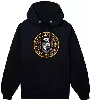 Худи Anti Social Social Club Lurkin' Hoodie 'Black', черный