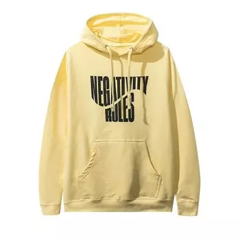 Худи Anti Social Social Club Negativity Rules Hoodie Yellow, желтый