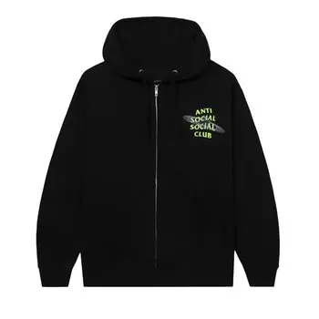 Худи Anti Social Social Club The Shape Of Things Zip Up 'Black', черный