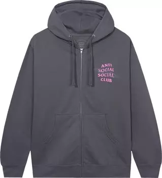 Худи Anti Social Social Club The Shape Of Things Heather Zip Hoodie 'Heather Grey', серый