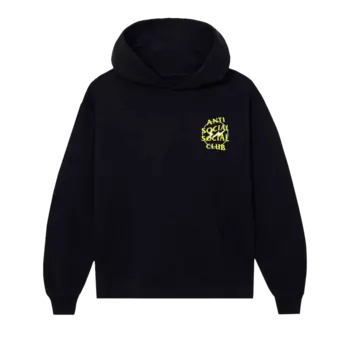 Худи Anti Social Social Club x Fragment Half Tone 'Black/Yellow', черный