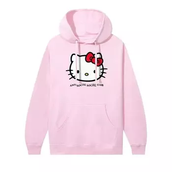 Худи Anti Social Social Club x Hello Kitty Weird Hoodie Light Pink, розовый