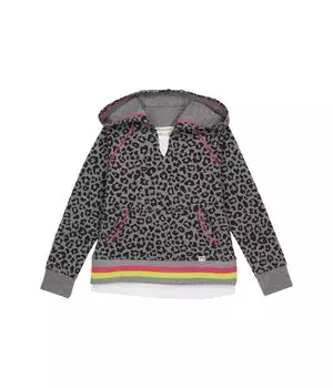 Худи Appaman Kids, Fiona Cheetah Print Hoodie w/ Front Pockets
