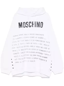 Худи Archive Message Moschino, белый
