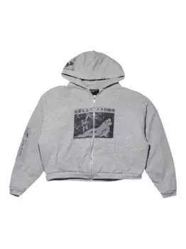 Худи Assemblage на молнии с графичным принтом Enfants Riches Dprims, серый