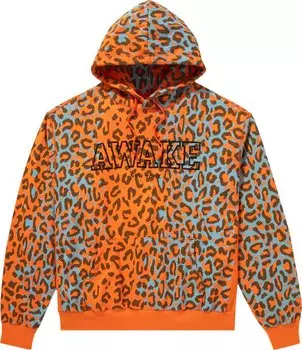 Худи Awake NY Military Logo Embroidered Hoodie 'Printed Leopard', коричневый