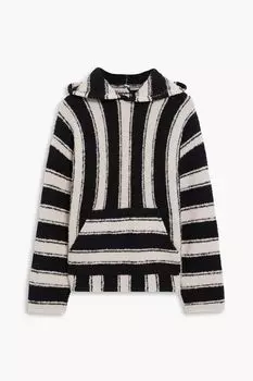Худи Baja в полоску из смесовой шерсти AMIRI, черный