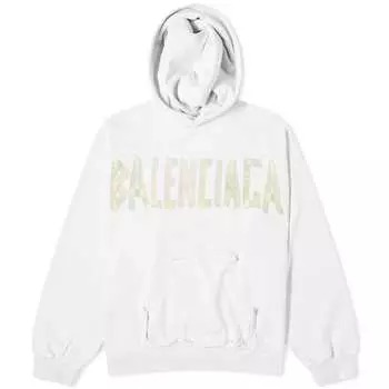 Худи Balenciaga Distressed Popover, белый