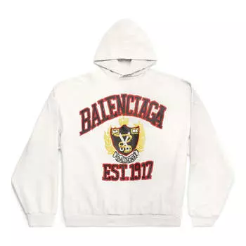 Худи Balenciaga DIY College Hoodie 'White', белый
