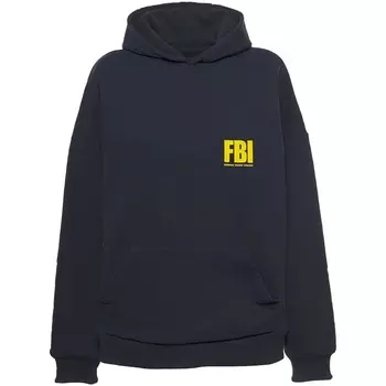 Худи Balenciaga Fbi Year Of Tiger Cotton, синий