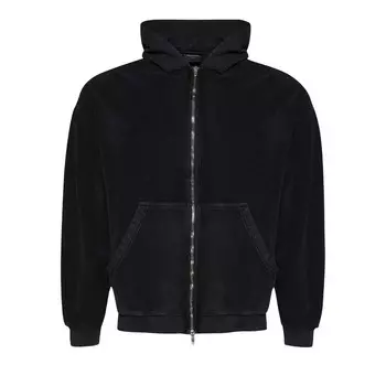 Худи Balenciaga Inside Out Zip-Up Hoodie, цвет Faded Black