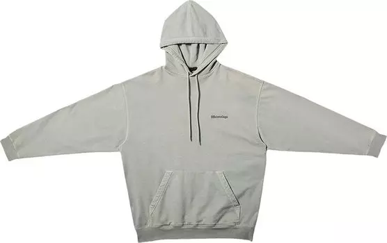 Худи Balenciaga Medium Fit Hoodie Bb Corp 'Grey', серый