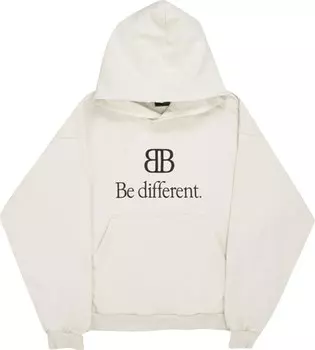 Худи Balenciaga Medium Fit Hoodie 'Ecru/Black', кремовый
