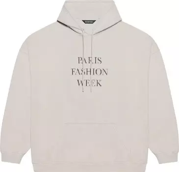 Худи Balenciaga Paris Fashion Week Hoodie 'Cement Grey/Black', серый