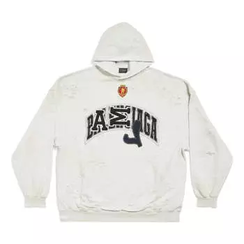 Худи Balenciaga Skater Hoodie Oversized 'White', белый