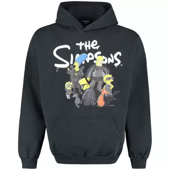Худи Balenciaga The Simpsons Cotton, темно-серый