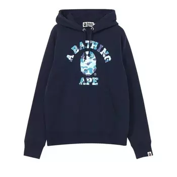 Худи BAPE ABC Camo College Pullover Hoodie, темно-синий