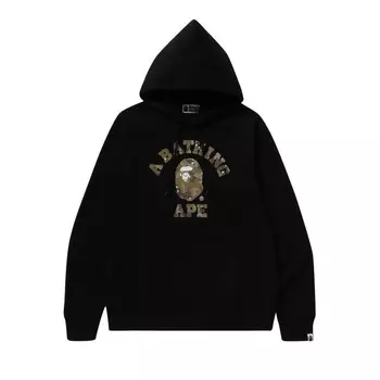 Худи BAPE Bitmap College Pullover Hoodie, черный