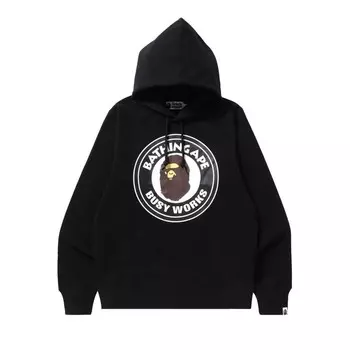Худи BAPE Busy Works Pullover Hoodie, черный