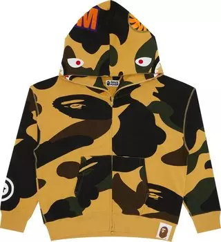 Худи BAPE Giant 1st Camo Shark Loose Fit Full Zip Hoodie 'Yellow', желтый