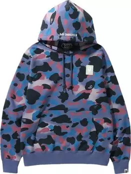 Худи BAPE Grid Camo Pullover Hoodie 'Purple', фиолетовый