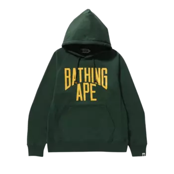 Худи BAPE NYC Logo Pullover 'Green', зеленый