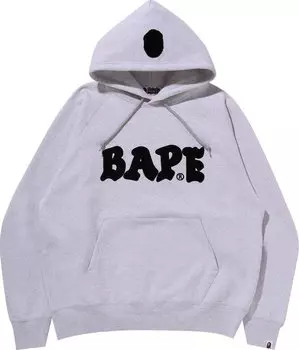 Худи BAPE Relaxed Fit Pullover Hoodie 'Grey', серый