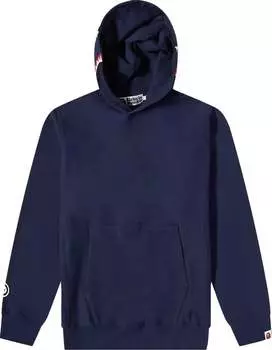 Худи BAPE Shark Pullover Hoodie 'Navy', синий