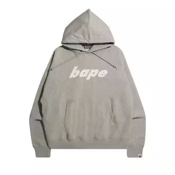 Худи BAPE Sta Camo WGM Ape Head Loose Fit Pullover Hoodie, серый
