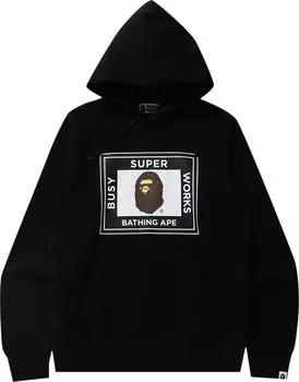 Худи BAPE Super Busy Works Pullover Hoodie 'Black', черный