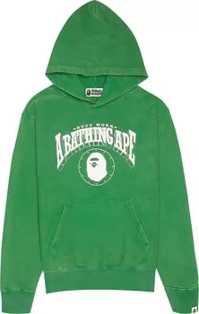 Худи BAPE Washed Relaxed Fit 'Green', зеленый