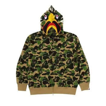 Худи BAPE x Readymade ABC Camo Eagle Relaxed Fit Full Zip Hoodie, зеленый