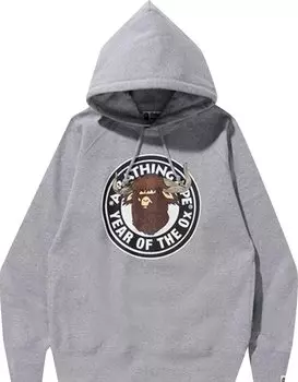 Худи BAPE Year Of The Ox Pullover Hoodie 'Grey', серый
