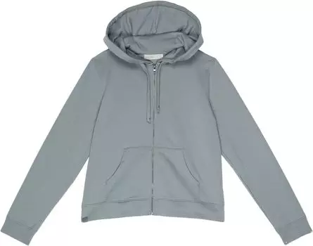 Худи Barefoot Dreams CozyChic MC Fleece Cot/Span Zip Hoodie, цвет Dolphin Blue