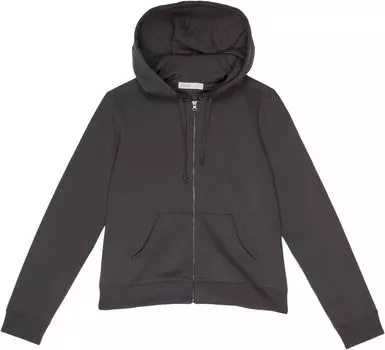 Худи Barefoot Dreams CozyChic MC Fleece Cot/Span Zip Hoodie, цвет Carbon