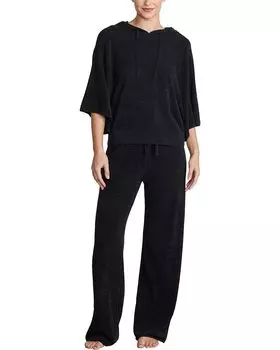 Худи Barefoot Dreams CozyChic Ultra Lite Bell Sleeve, черный