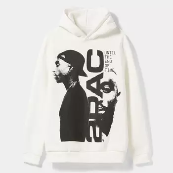 Худи Bershka Tupac, белый