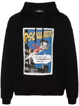 Худи Betty Boop DSQUARED2, черный