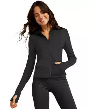 Худи Beyond Yoga Heather Rib Morning Jog, цвет Black Heather