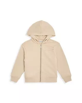 Худи Burberry Clyde на молнии для девочек — Little Kid, Big Kid, коричневый/бежевый