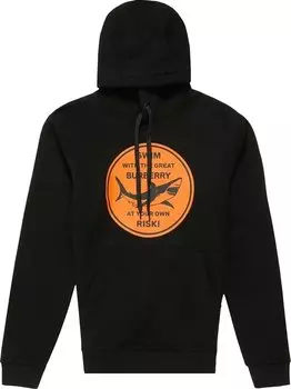 Худи Burberry Langston Shark Hoodie 'Black', черный