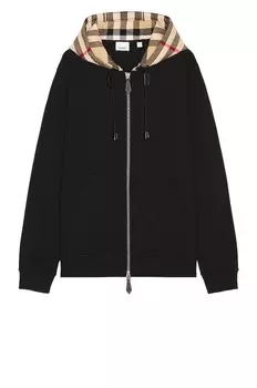 Худи Burberry Samuel Zip, черный